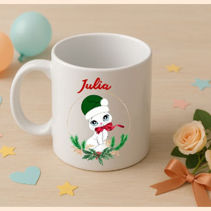 Personalized Christmas kitty – Holiday Coffee Mug