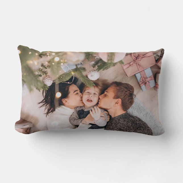 Personalized Christmas Lumbar Cushion (Front)