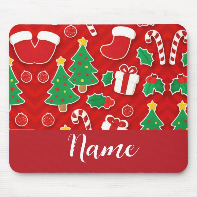 Personalized Christmas Mouse Mat (Front)