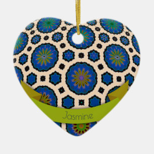 Personalized Christmas ornament modern colorful 