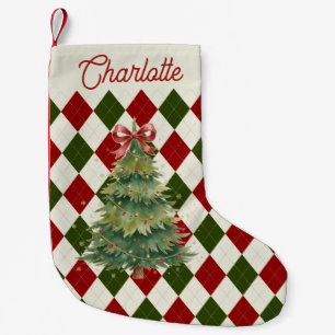 Personalized Christmas Pattern Design Small Christmas Stocking