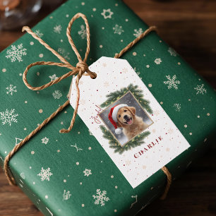 Personalized Christmas Pet Photo – Holiday Gift Tags