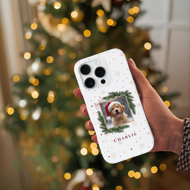 Personalized Christmas Pet Photo – Holiday  iPhone Case (Creator Uploaded)
