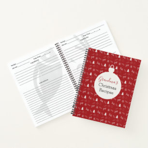 Personalized Christmas Recipe Book
