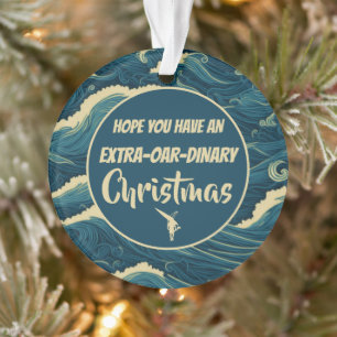 Personalized Christmas rowing funny acrylic Ornament