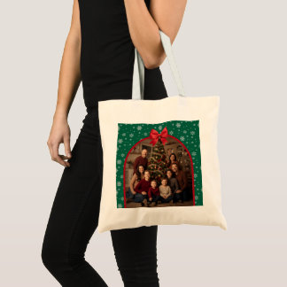 Personalized Christmas Tote Bag with Custom Photo 