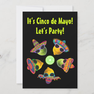 Personalized Cinco de Mayo Funny Lemon Lime Invitation