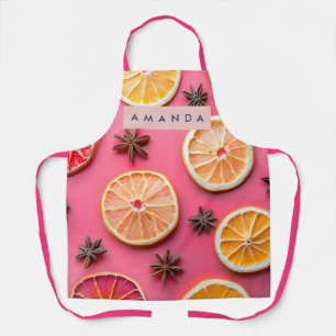 Personalized Citrus Slice & Star Anise Apron