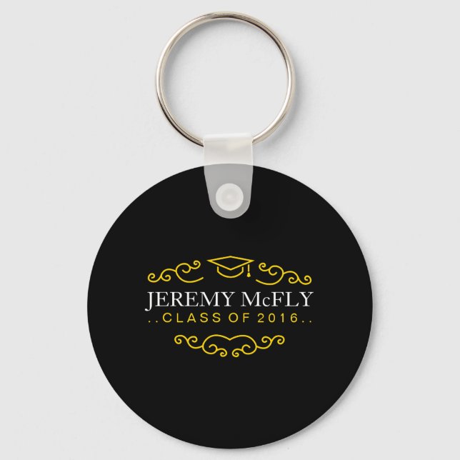 Personalized Class Graduation Key Ring (Front)