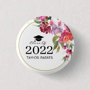 Personalized class of 2023 Graduation  3 Cm Round Badge
