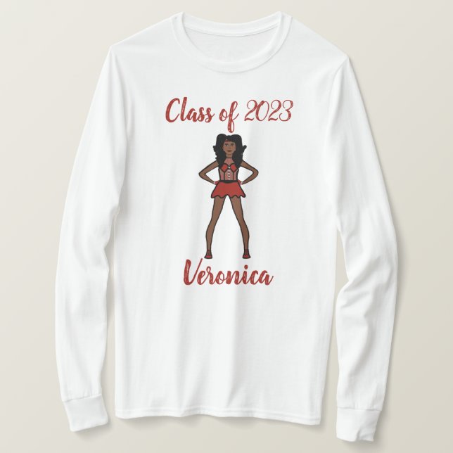 Personalized Class of 2023 Majorette Shirt SBerry (Design Front)