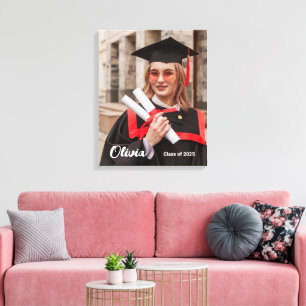 Personalized Class of 2025 Graduation Photo Canvas