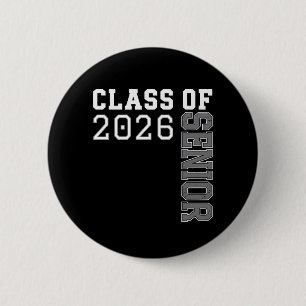 Personalized Class Of 2026 Senior Graduation 6 Cm Round Badge