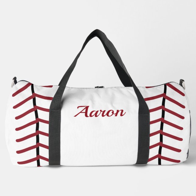 Personalized Classic Baseball Duffel Bag (Front)