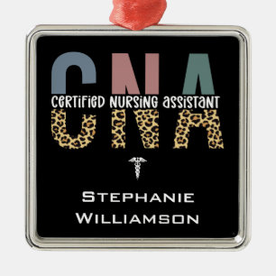 Personalized CNA Certified Nursing Assistant Metal Tree Decoration