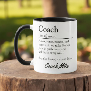 Personalized Coach Definition Appreciation Mug