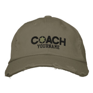 Personalized Coach Snowflake Military Style Embroidered Hat