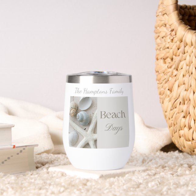 Personalized Coastal Seashell Gift for Beach House (Living Room (Rotated))
