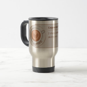 PERSONALIZED COFFEE CUSTOM NAME AND ORDER TRAVEL MUG