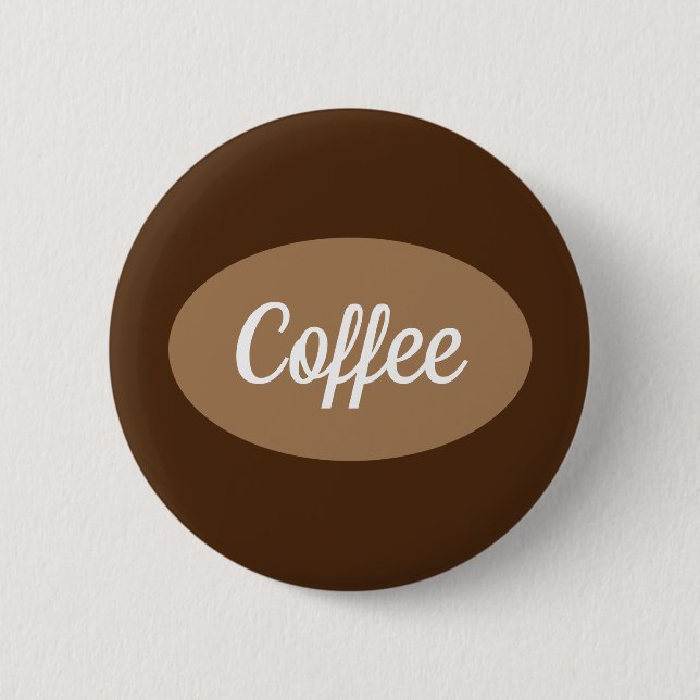 Personalized coffee in white Button (Front)