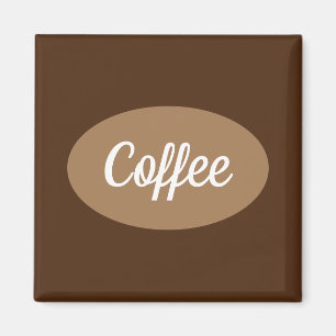 Personalized coffee in white Magnet
