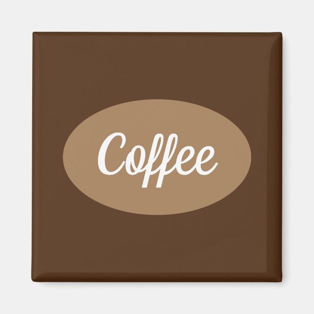 Personalized coffee in white Magnet (Front)