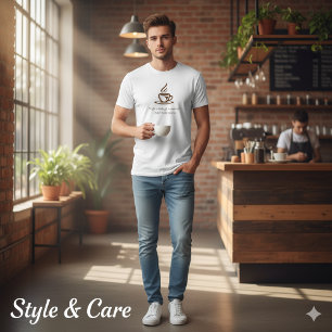 Personalized Coffee Quote Graphic Men’s Tee