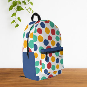 Personalized Colorful Abstract Pattern  Printed Backpack