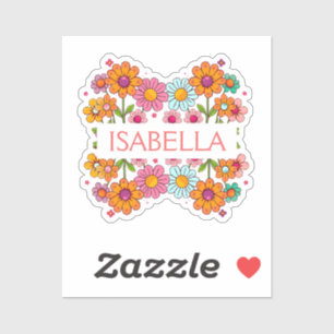 Personalized Colorful Floral 
