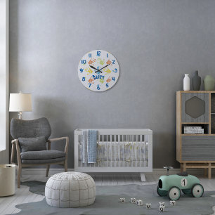 Personalized Colorful Little Hands Clock