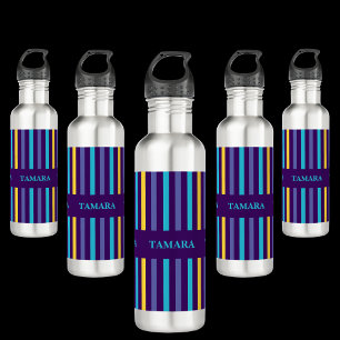 Personalized Colorful Stripes Pattern 710 Ml Water Bottle
