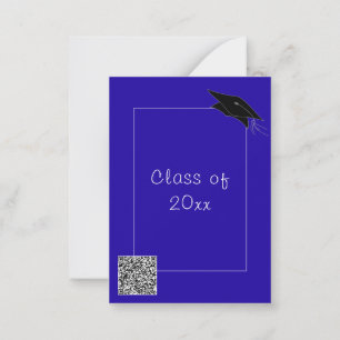 Personalized Colors QR Code Graduation Invitation