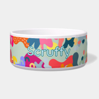 Personalized Colourful Ceramic Pet Bowl