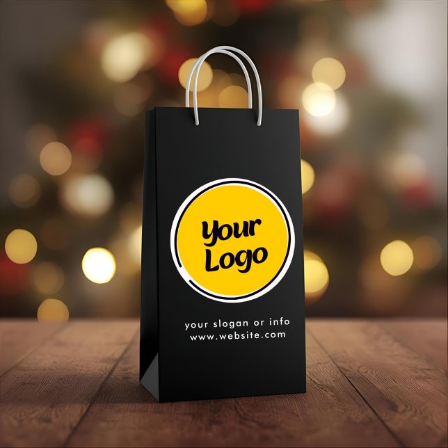 Personalized Company Logo  | Custom Business Gift  Small Gift Bag (Creator Uploaded)