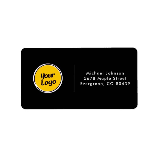 Personalized Company Logo | Custom Business Label (Front)