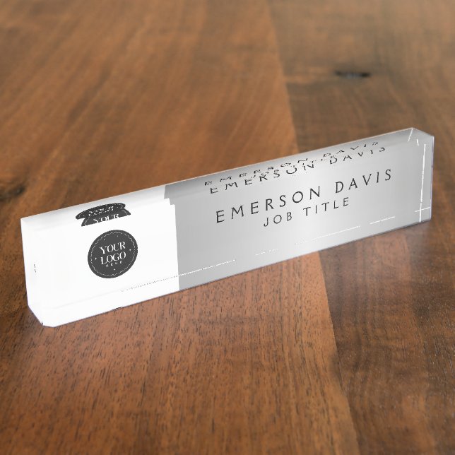 Personalized Company Logo | Custom Business Nameplate (Side)