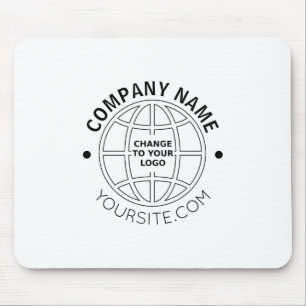 PERSONALIZED COMPANY LOGO WEB ADDRESS MOUSE MAT