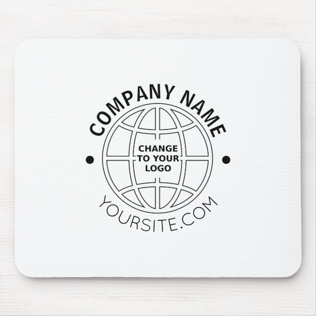 PERSONALIZED COMPANY LOGO WEB ADDRESS MOUSE MAT (Front)