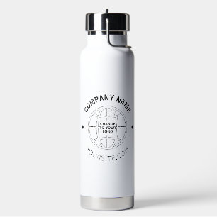 PERSONALIZED COMPANY LOGO WEB ADDRESS WATER BOTTLE