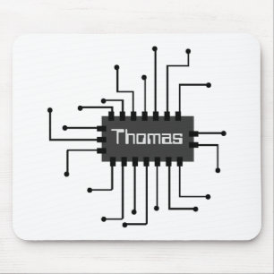 Personalized Computer IC Chip Image Mouse Mat