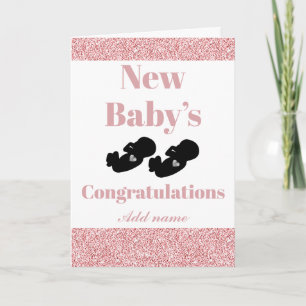Personalized congratulations new baby's card