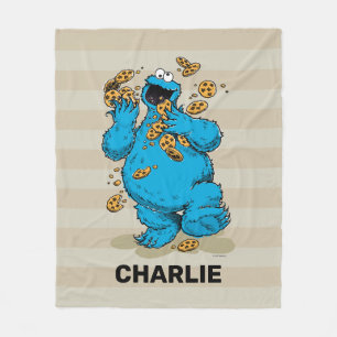 Personalized Cookie Monster Crazy Cookies  Fleece