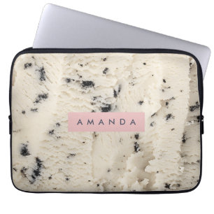Personalized Cookies and Cream Pattern  Laptop Sleeve