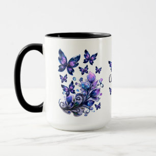 Personalized Cosmic Butterflies Mug