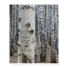 Personalized Country Rustic Carved Names in Heart