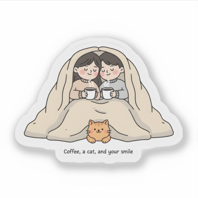 Personalized Couple & Cat Lovers Cozy Collection  (Front)