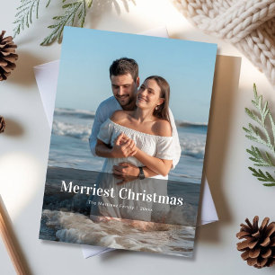 Personalized Couple First Christmas Greeting Holiday Card