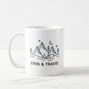 Personalized Couple Mug, Wedding Shower Gift Idea, Coffee Mug