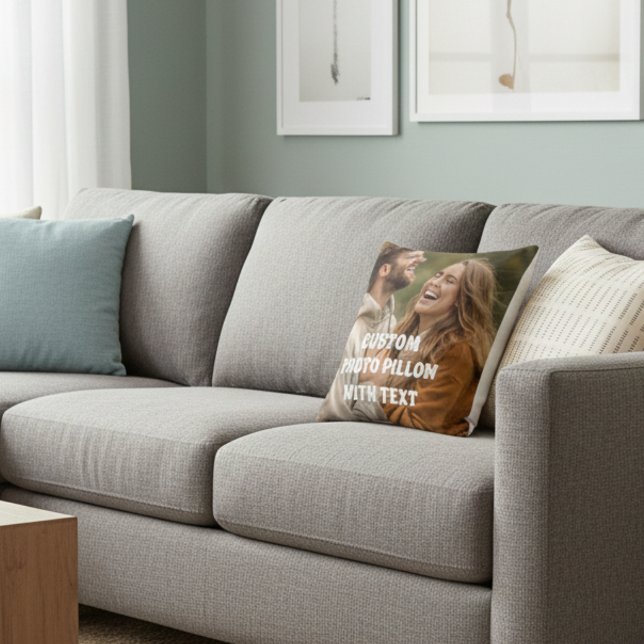 Personalized Couple Photo Pillow – Custom Romantic (Creator Uploaded)
