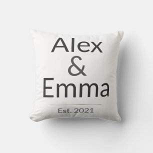Personalized Couples Mug – Custom Names & Year Gif Cushion